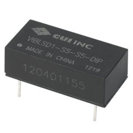 CUI INC Isolated Dc/Dc Converters Dc-Dc Isolated, 1 W, 11.4~12.6 Vdc Input, 5 Vdc, 200 Ma, Single Output,  VIBLSD1-S12-S5-DIP